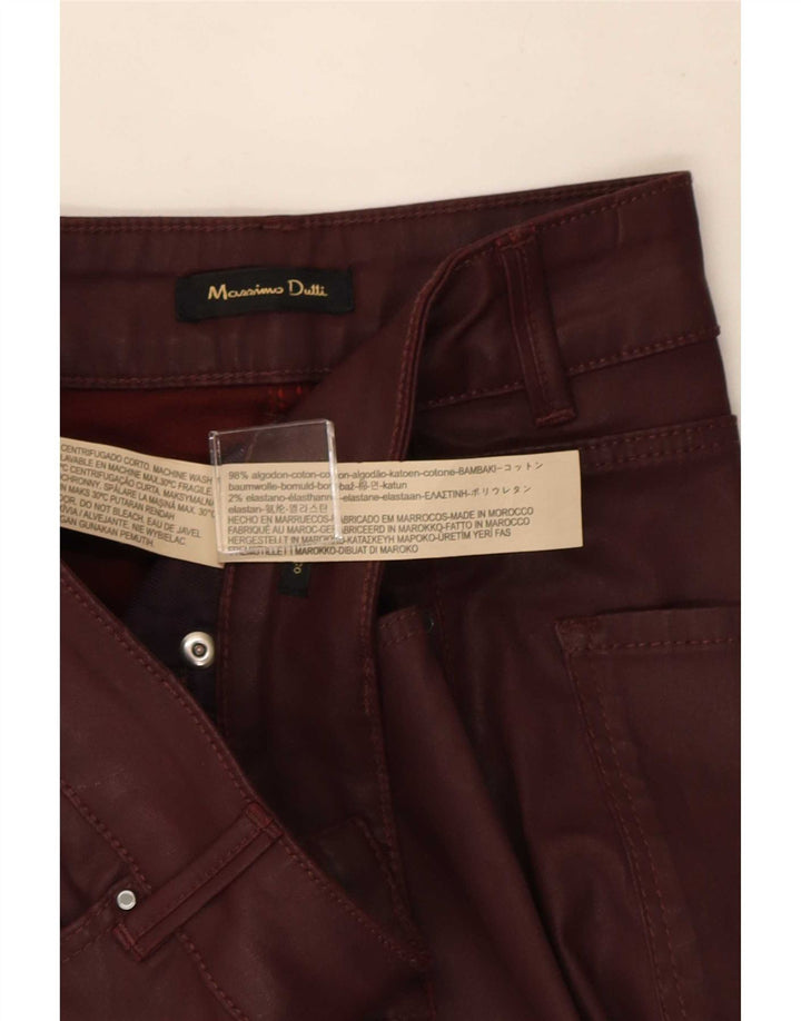 Massimo Dutti kvinders blyantnederdel W28 Medium Bourgogne bomuld