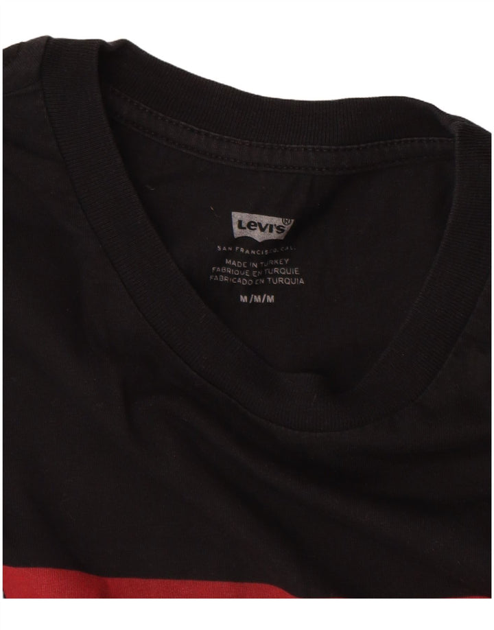 LEVI'S Herre grafisk T-shirt Top Medium Sort