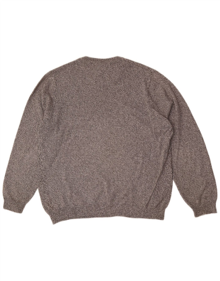 Marks & Spencer Herre sweater med rund hals, stor grå flækket