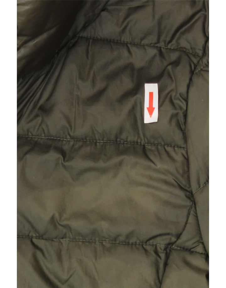 Esprit Dame Hætte Polstret Jakke UK 16 Large Khaki