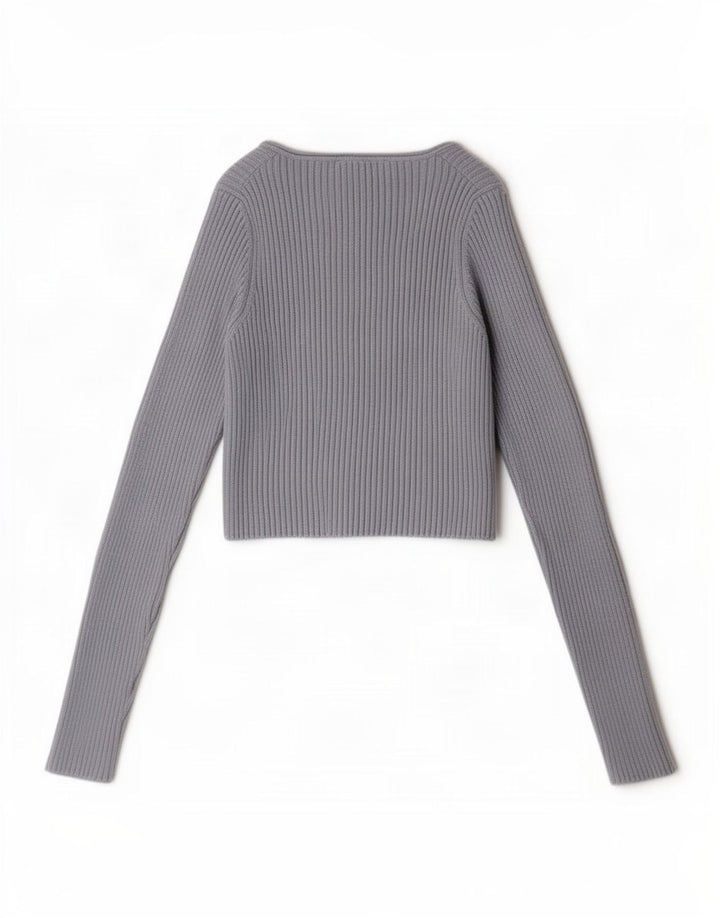 Zara Womens Crop Top UK 8 Small Blue Nylon