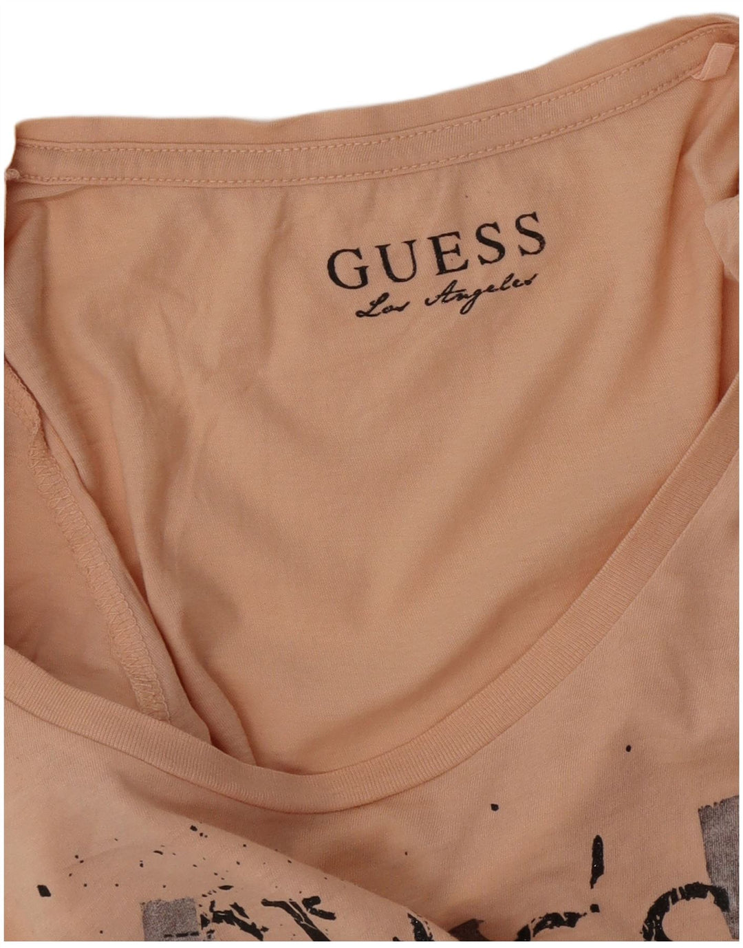 Guess Grafisk T-shirt top til kvinder UK 12 Medium Pink