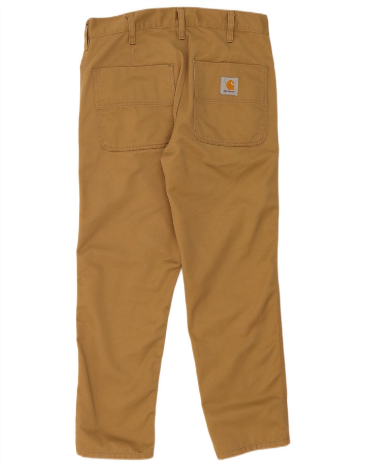 Carhartt Herre Pegged Chino Bukser W30 L27 Beige Polyester
