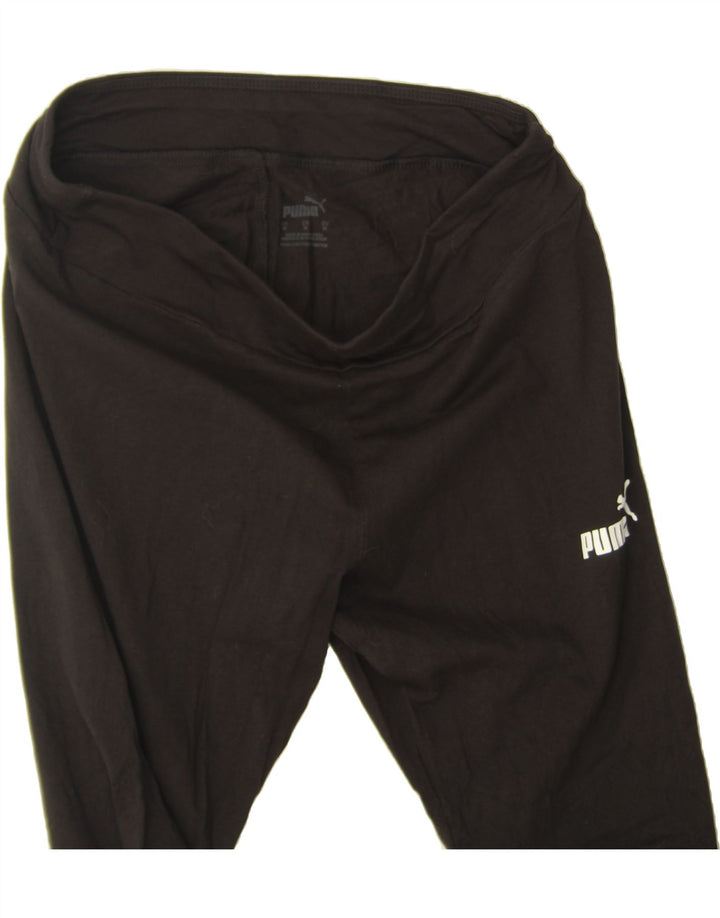 PUMA Womens Leggings UK 12 Medium Black Cotton Vintage Puma and Second-Hand Puma from Messina Hembry 