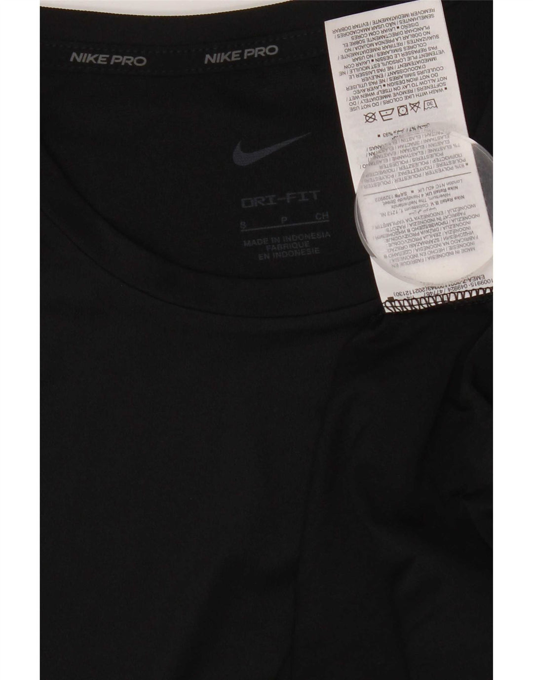 Nike herre Dri Fit T-shirt top lille sort polyester