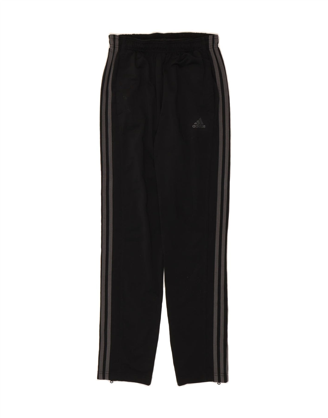 ADIDAS Boys Tracksuit Trousers 13-14 Years Small Black Polyester Vintage Adidas and Second-Hand Adidas from Messina Hembry 