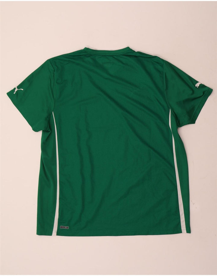 Puma Herre T-Shirt Top 2XL Grøn Colourblock