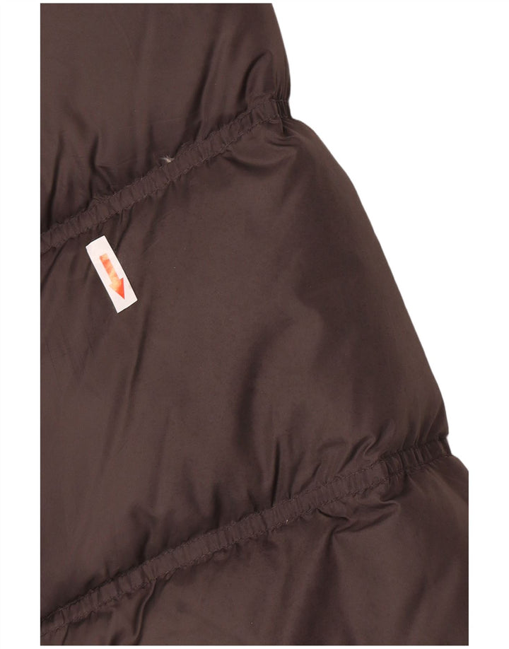 Fila Dame Hætte Polstret Frakke IT 44 Medium Grå Nylon