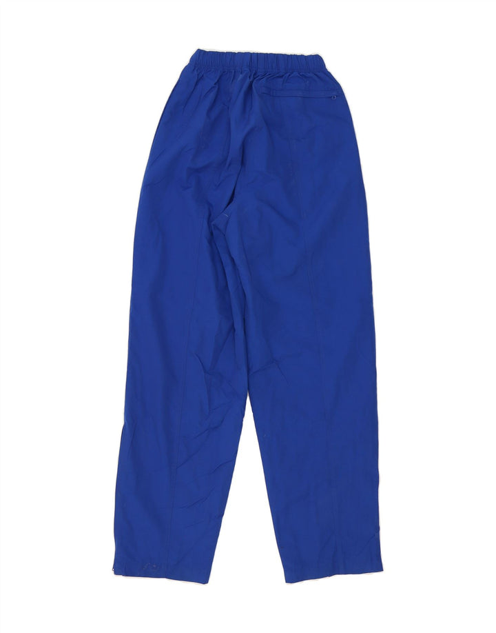 RUSSELL ATHLETIC Womens Graphic Tracksuit Trousers UK 8 Small  Blue Vintage Russell Athletic and Second-Hand Russell Athletic from Messina Hembry 