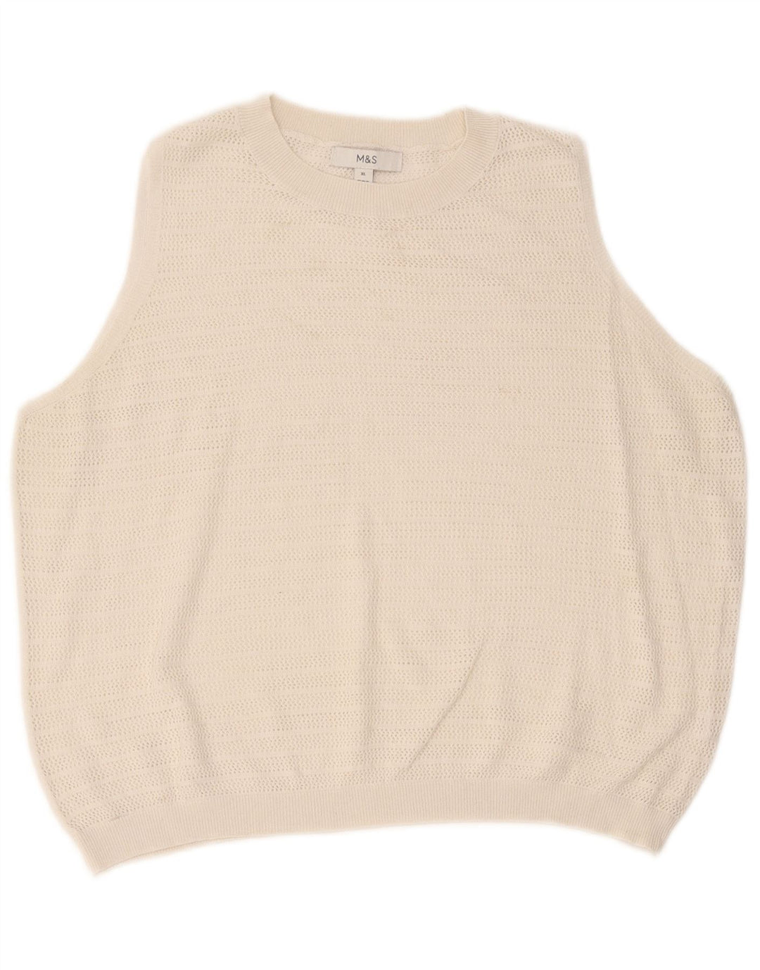 Marks & Spencer Damevest Tank Top UK 18 XL Hvidstribet