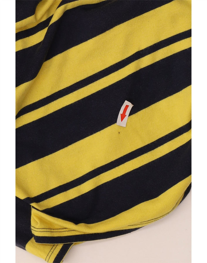 Umbro Herre Polo Shirt XL Gul Stribet Bomuld