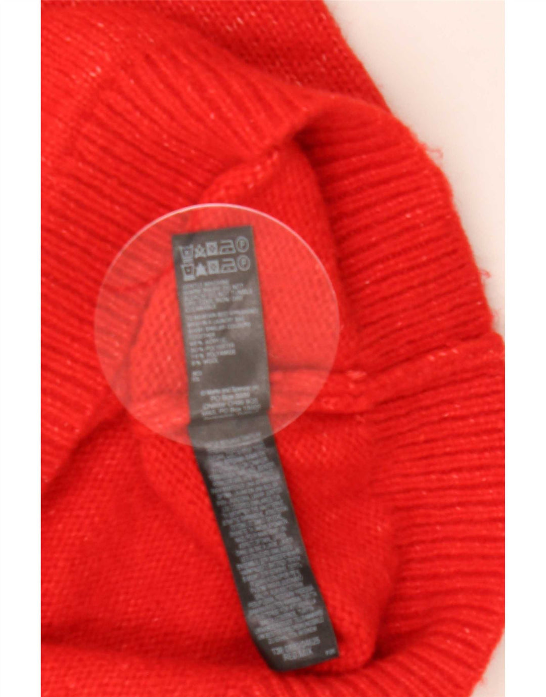 Marks & Spencer Dame sweater med rund hals DK 14 Medium rød plettet