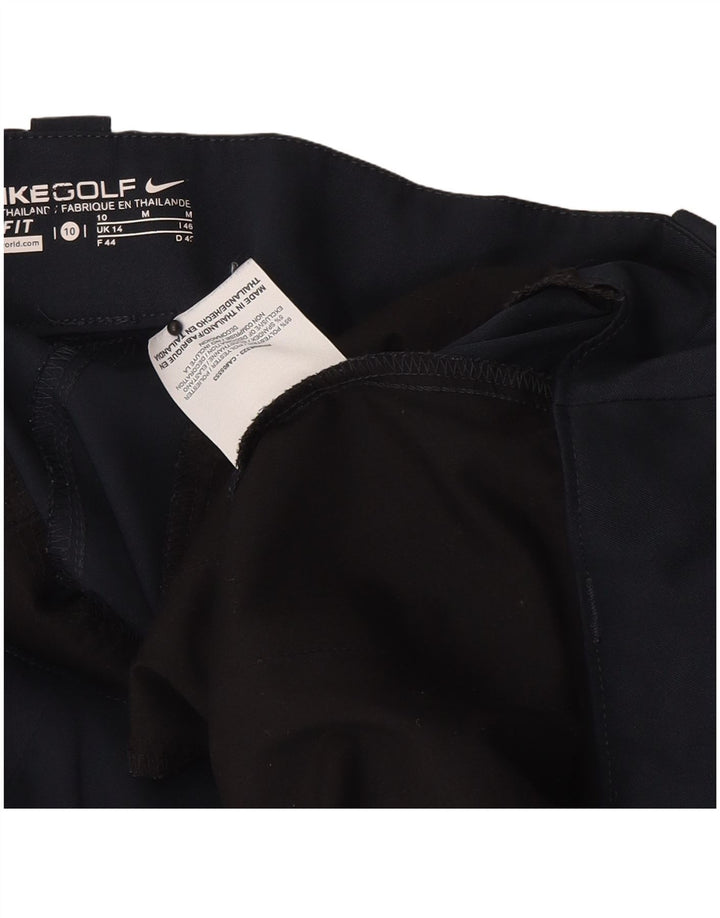 Nike Dame Golf Chino Shorts UK 14 Medium W34 Navy Blue Polyester