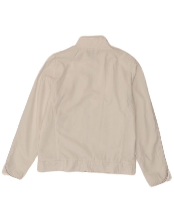Sergio Tacchini Dame træningsdragt Top jakke Størrelse 14 Medium Hvid