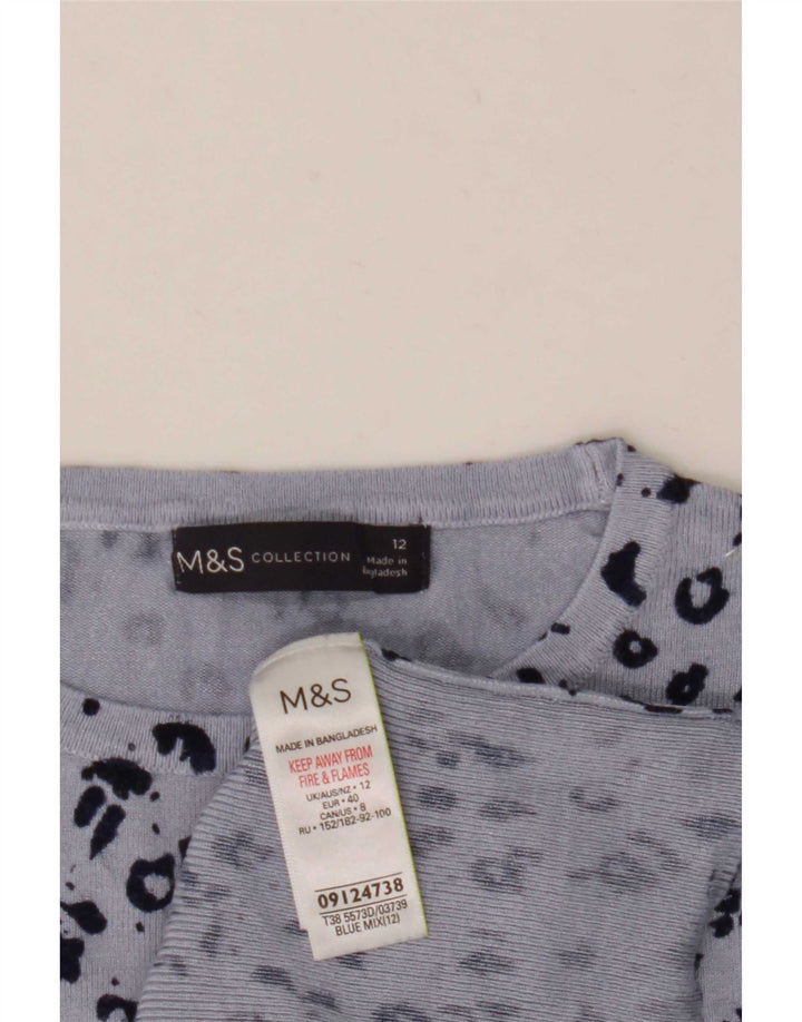 Marks & Spencer Dametrøjetrøje med rund hals DK 12 Medium Blue