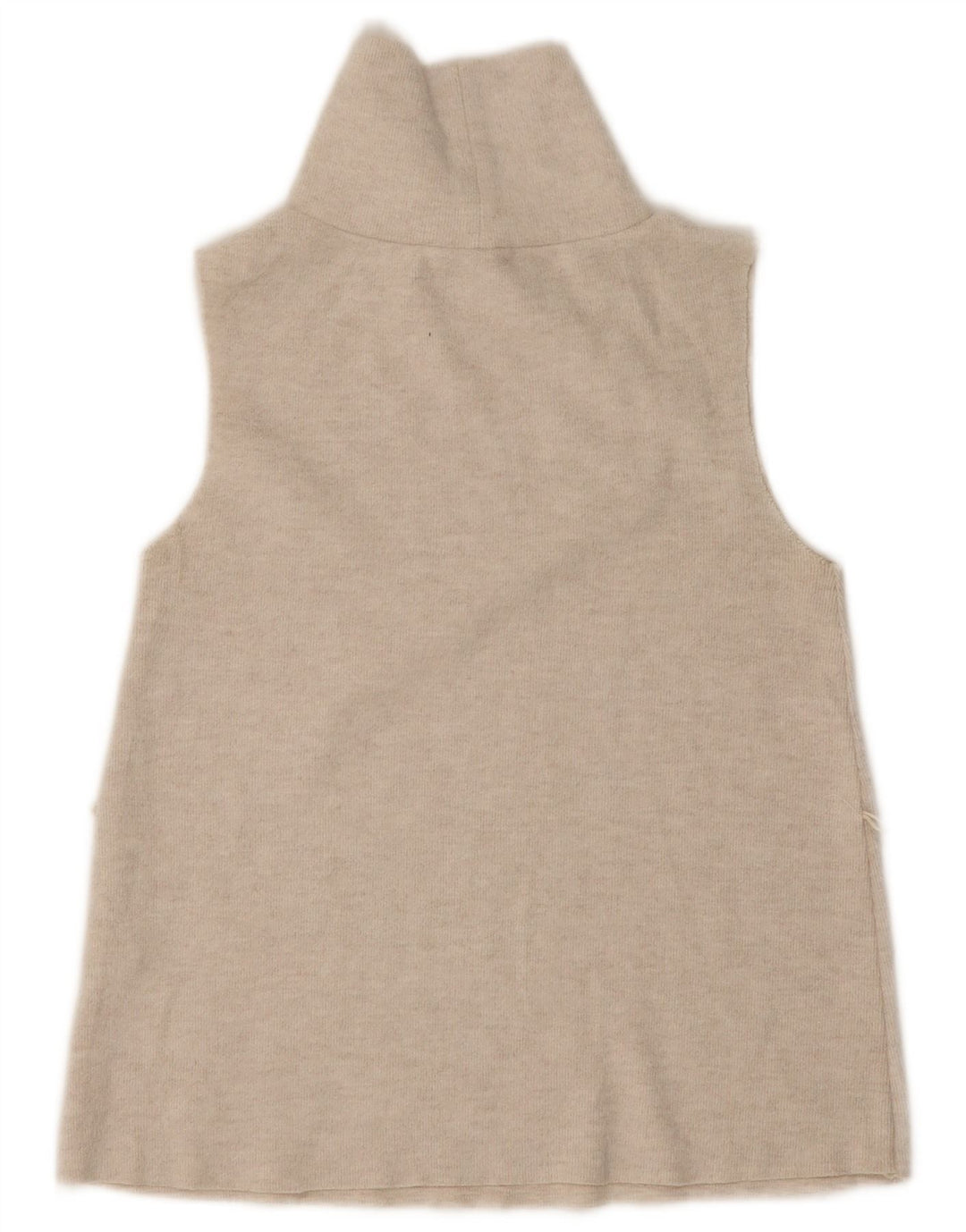 Zara Damevest Top UK 10 Small Beige Polyester