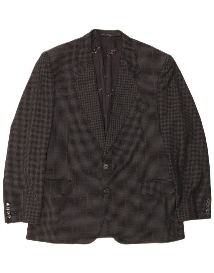 Pierre Cardin Herre 2-knaps blazerjakke UK 38 Medium Grey Check