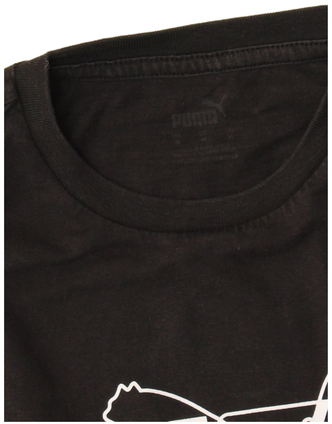 Puma Grafisk T-Shirt Top UK 14 Medium Sort