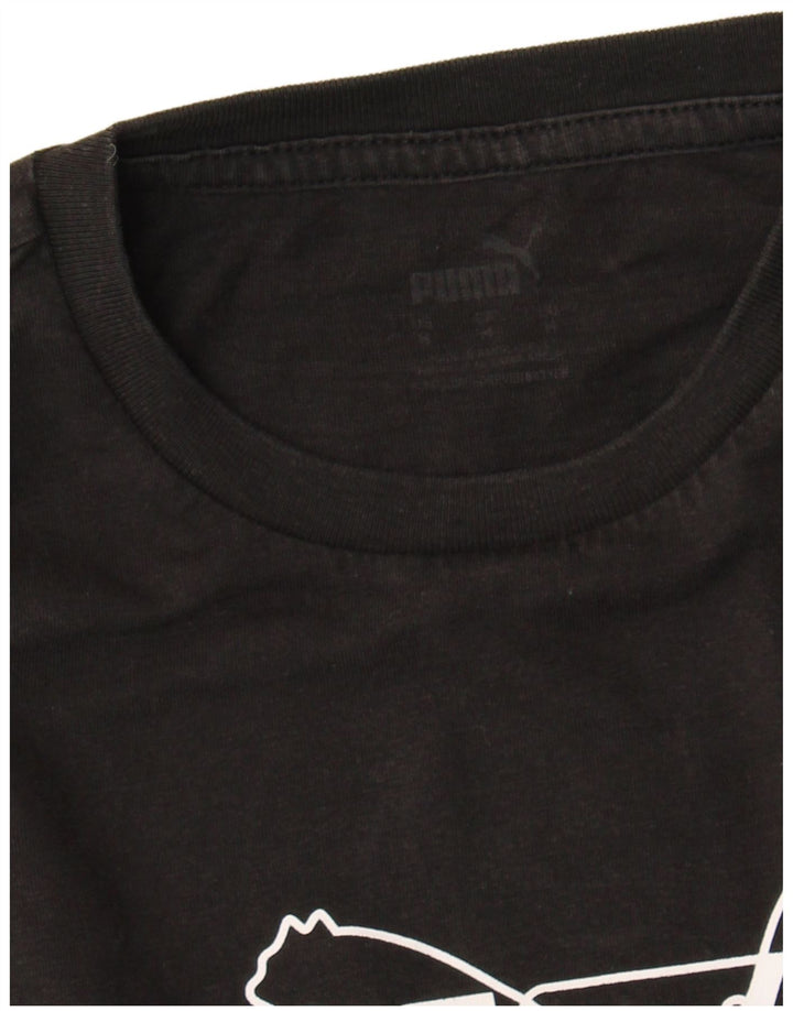 Puma Grafisk T-Shirt Top UK 14 Medium Sort