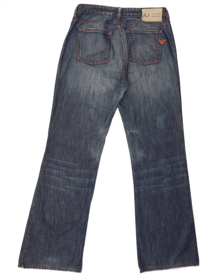 Armani Dame Flared Jeans W31 L32 Marineblå Bomuld