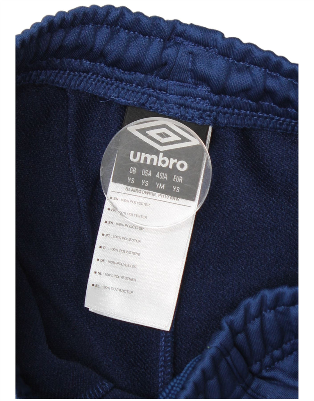Umbro Boys Linfield Graphic Tracksuit Bukser 7-8 År Small Navy Blue