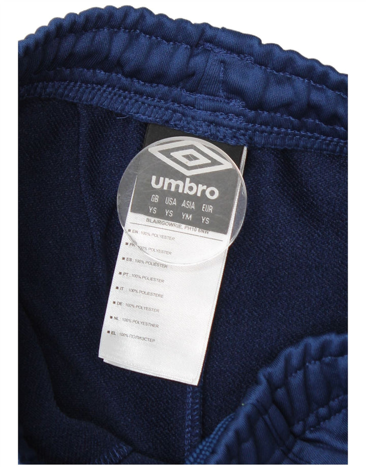 Umbro Boys Linfield Graphic Tracksuit Bukser 7-8 År Small Navy Blue