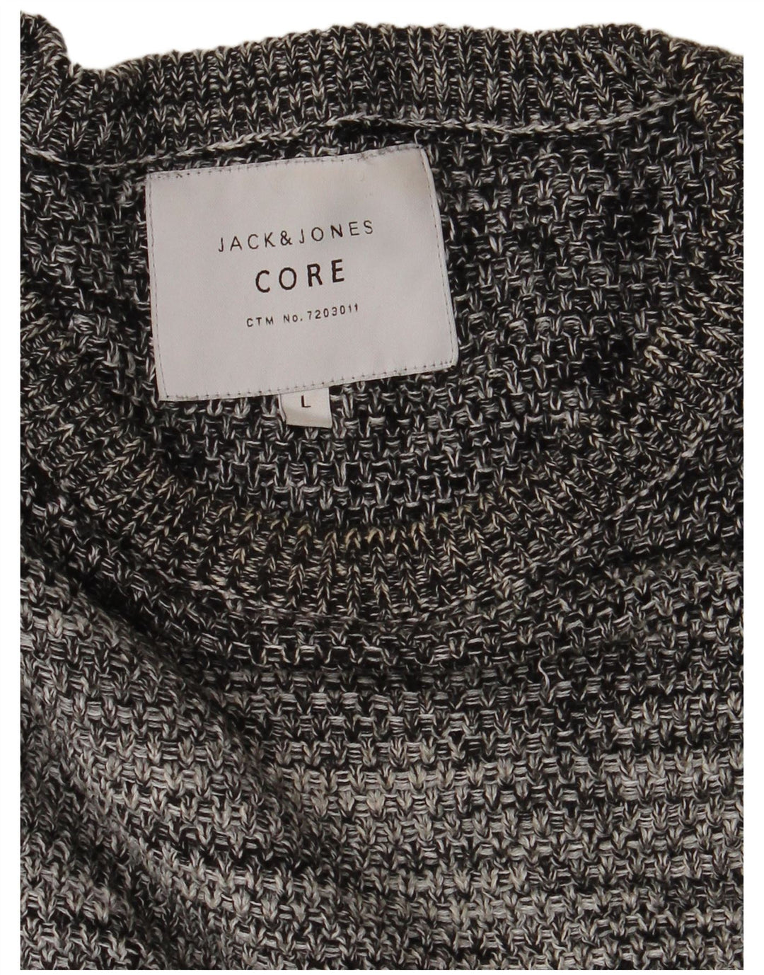 Jack & Jones Herre sweater med rund hals, stor grå