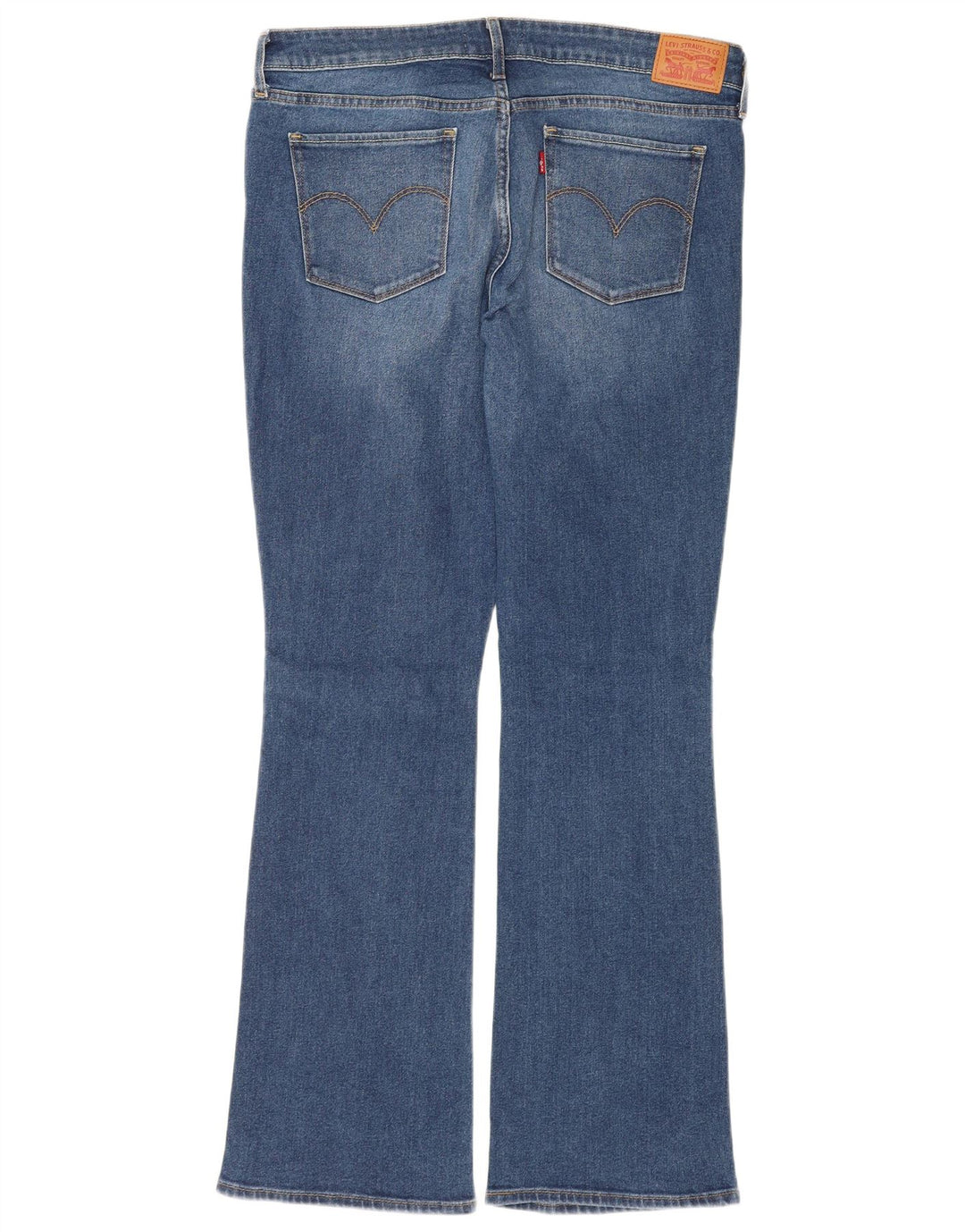 LEVI'S Dame 715 Bootcut Jeans W32 L32 Blå Bomuld