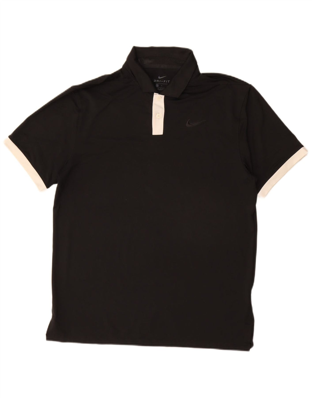 NIKE Dri Fit poloshirt til mænd, medium sort polyester