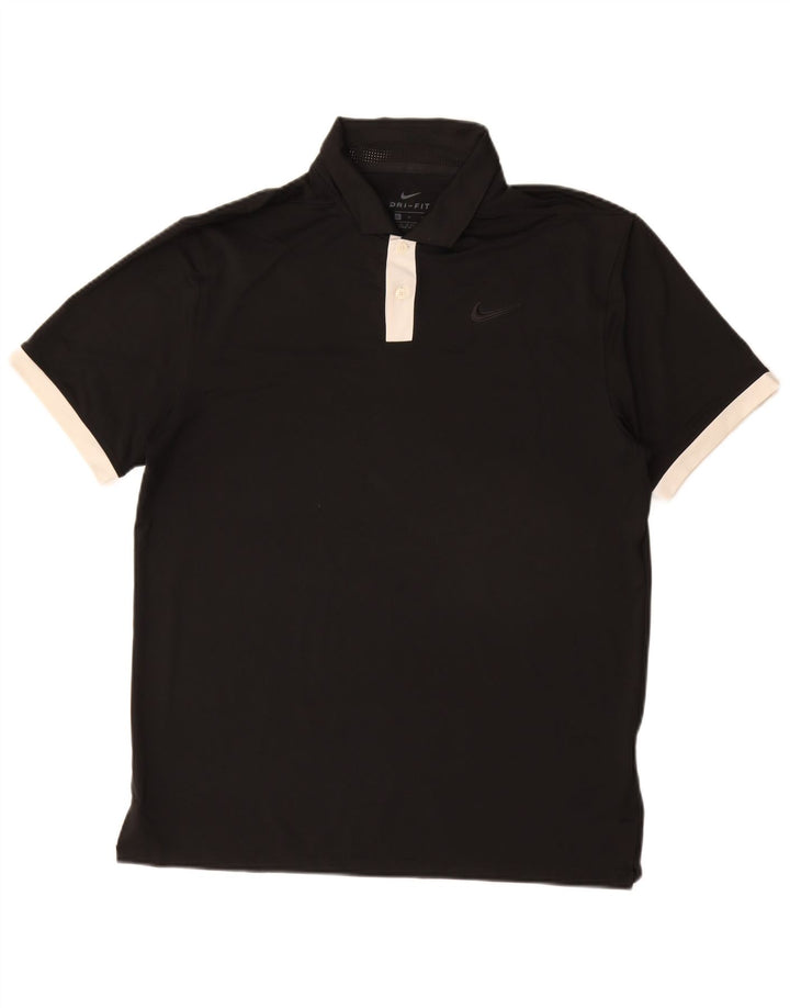 NIKE Dri Fit poloshirt til mænd, medium sort polyester