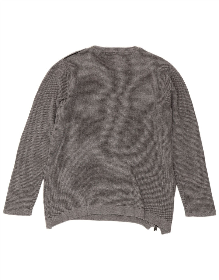 Zara drenge sweater med rund hals 9-10 år grå bomuld