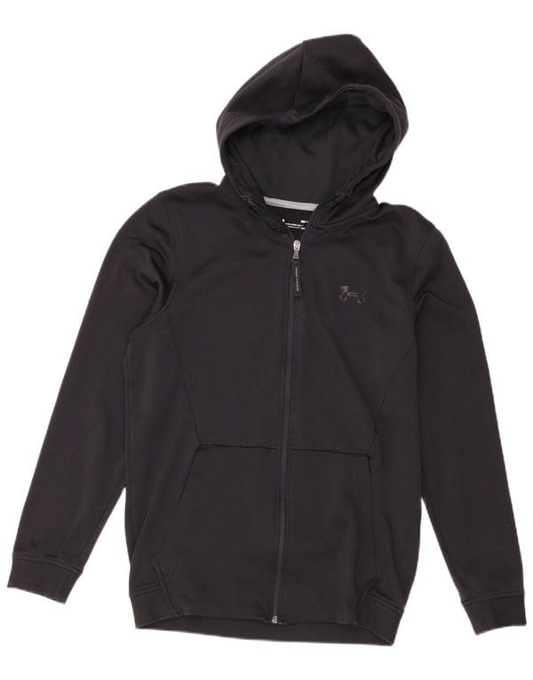 Under Armour Herre Cold Gear Grafisk hættetrøje med lynlås lille sort
