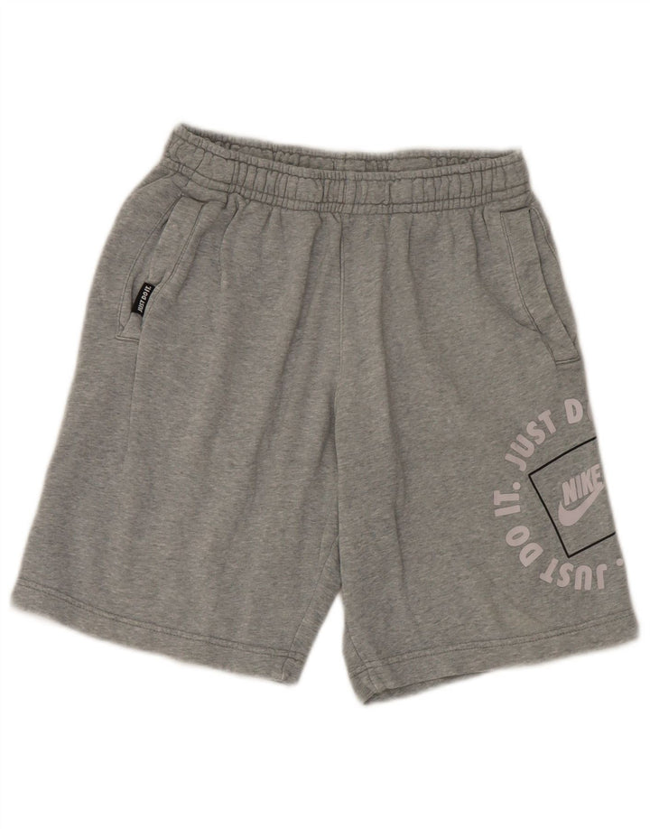 Nike Herre grafiske sportsshorts XS Grå bomuld
