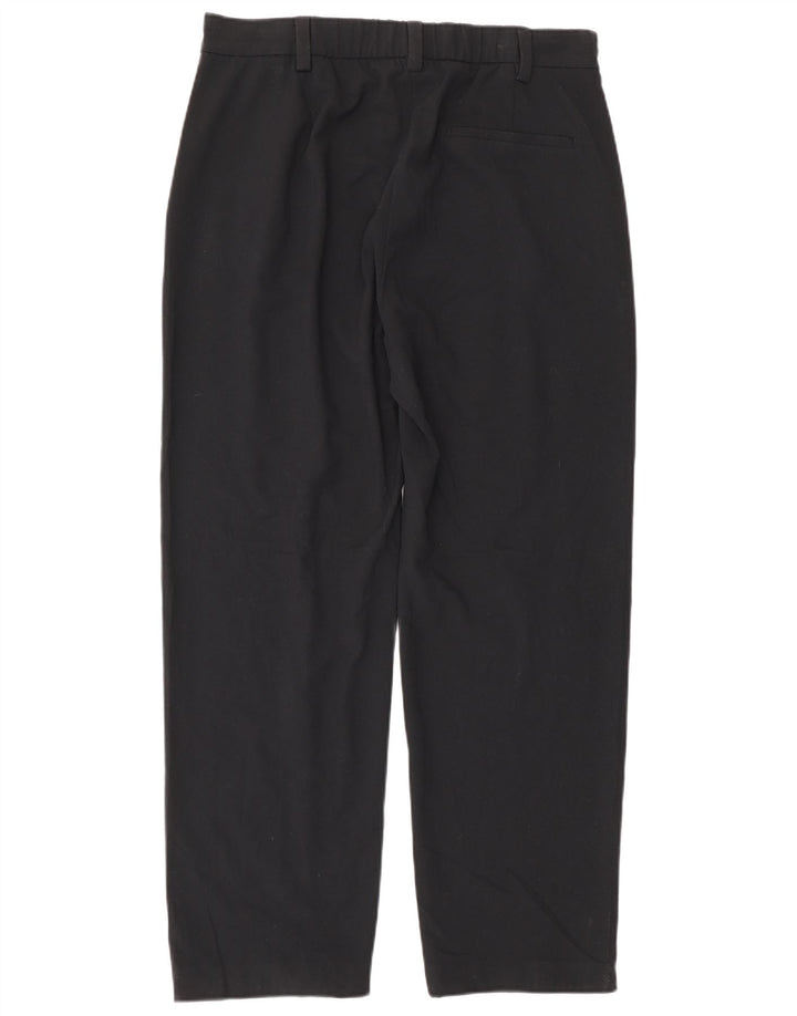Marks & Spencer bukser med almindelig jakkesæt til kvinder UK 14 Medium W32 L29 Sort