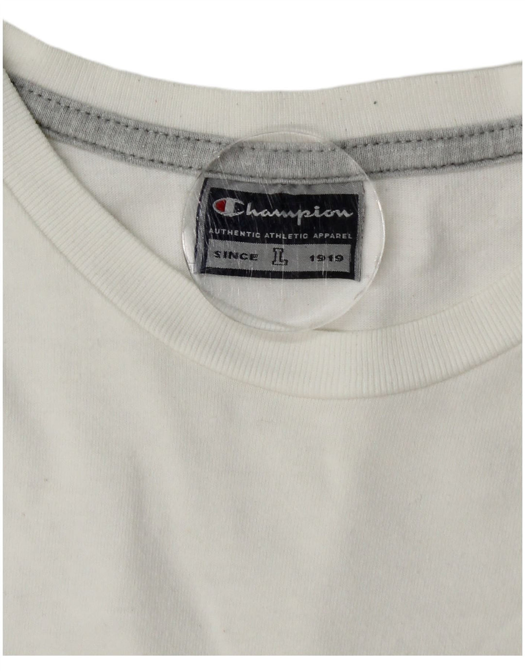 Champion Herre Grafisk T-Shirt Top Stor Hvid