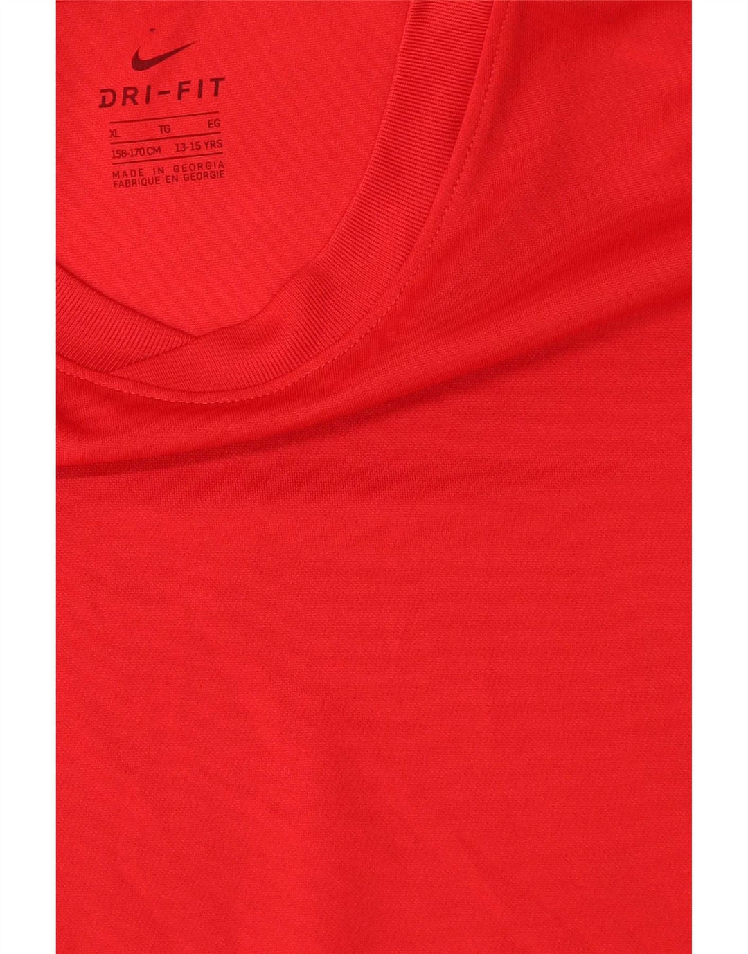Nike Boys Dri Fit T-Shirt Top 13-14 år XL Rød Polyester