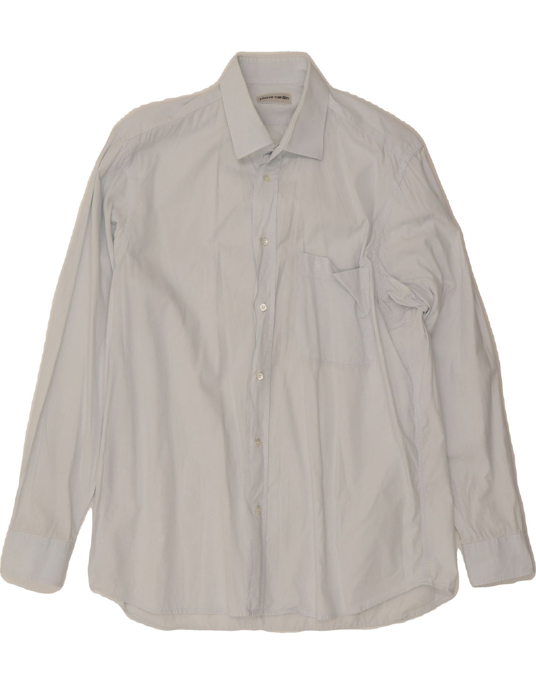 PIERRE CARDIN Mens Shirt Size 16 41 Large Blue Cotton Vintage Pierre Cardin and Second-Hand Pierre Cardin from Messina Hembry 