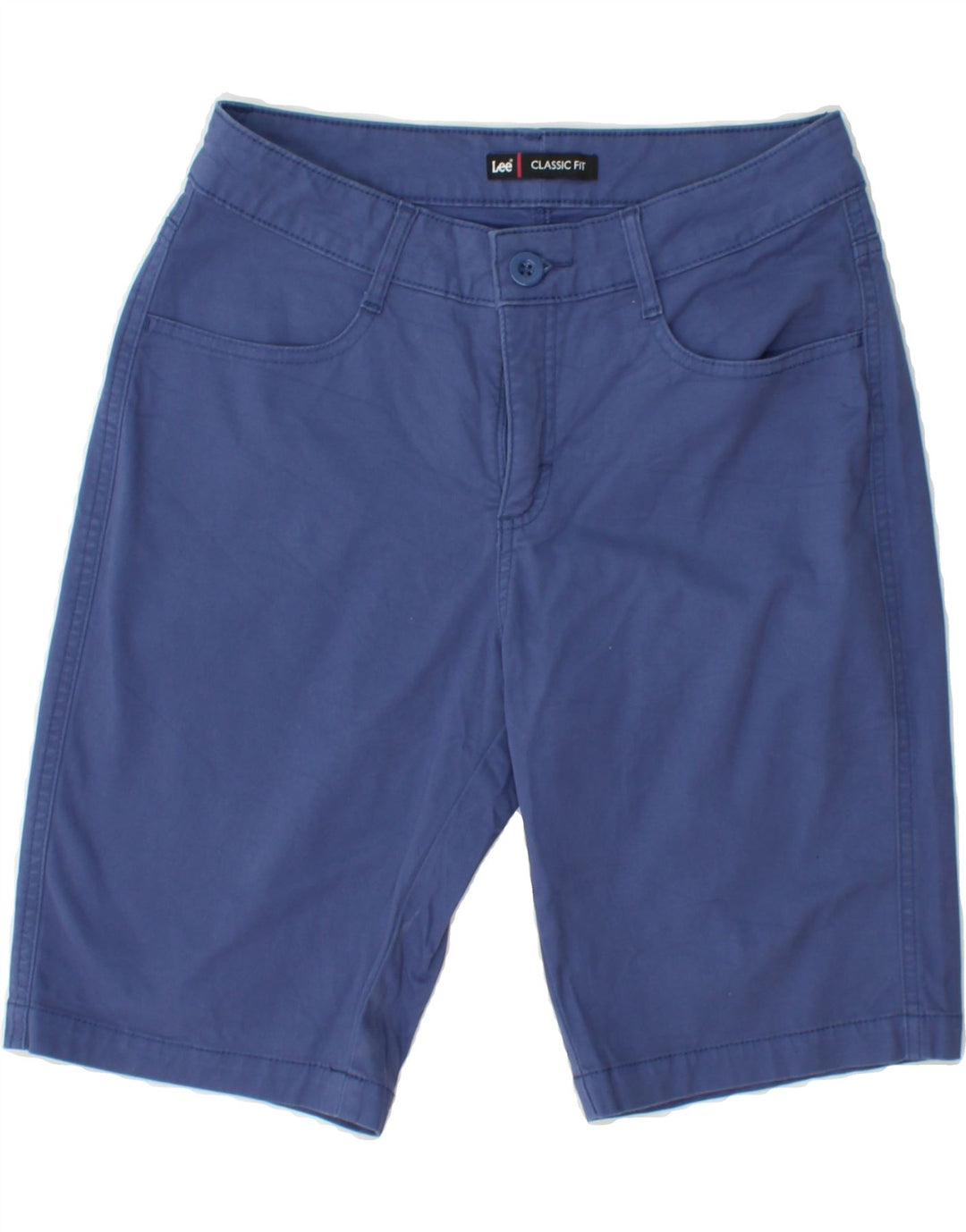 LEE Womens Classic Fit Casual Shorts US 6 Medium W28 Navy Blue Cotton Vintage Lee and Second-Hand Lee from Messina Hembry 