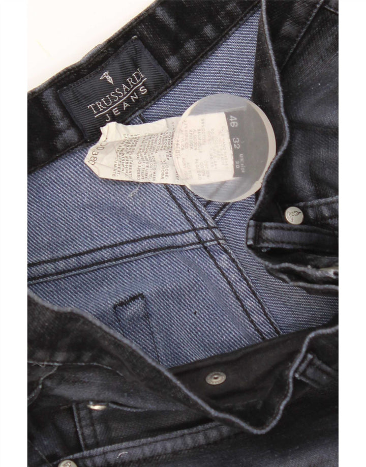 Trussardi Straight Jeans til mænd W30 L32 Marineblå bomuld