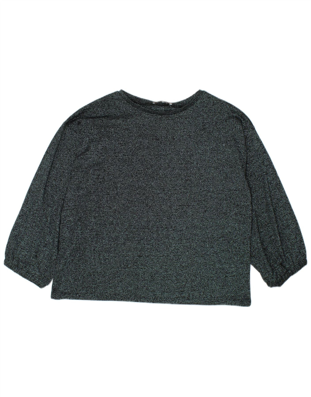 Zara Dame Top Langærmet UK 16 Large Grå Flecked