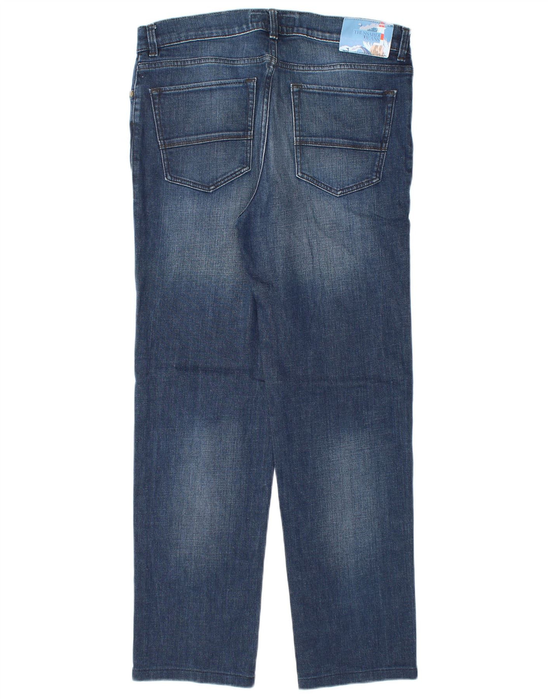 Trussardi Straight Jeans til mænd W35 L31 blå bomuld