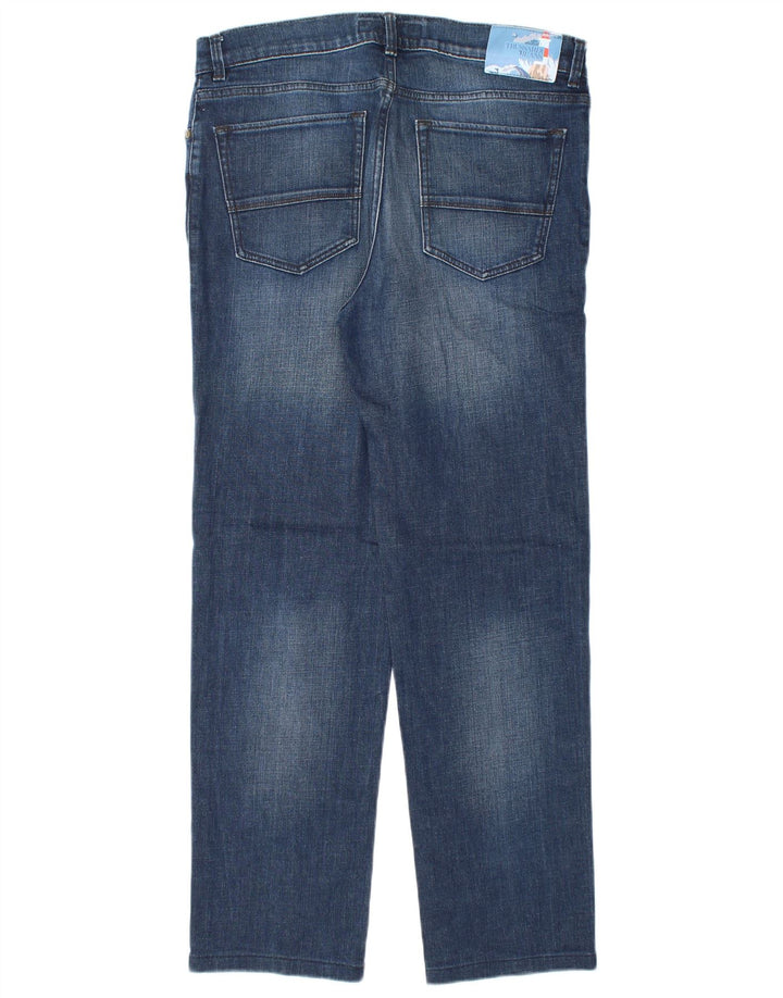 Trussardi Straight Jeans til mænd W35 L31 blå bomuld
