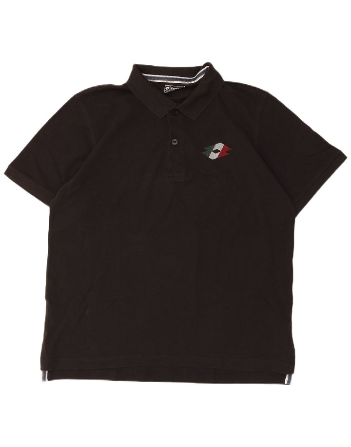 Lotto Herre Polo Shirt 2XL Sort Bomuld