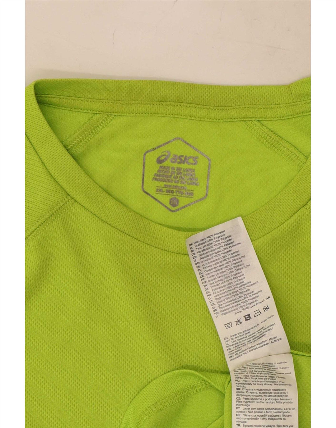 Asics Herre T-Shirt Top 2XL Grøn Polyester