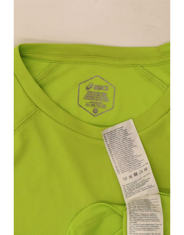 Asics Herre T-Shirt Top 2XL Grøn Polyester