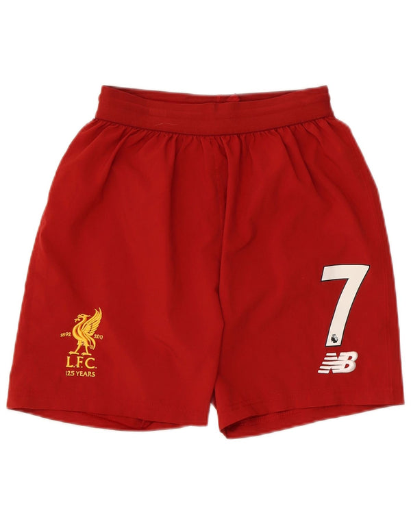 New Balance Boys Liverpool grafiske sportsshorts 13-14 år XL Rød