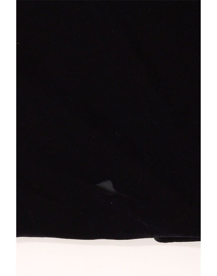 Jaeger Dame Velour Overfrakke UK 14 Medium Navy Blue Polyester