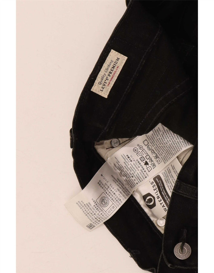 Levi's Slim Jeans til kvinder W30 L30 Sort bomuld