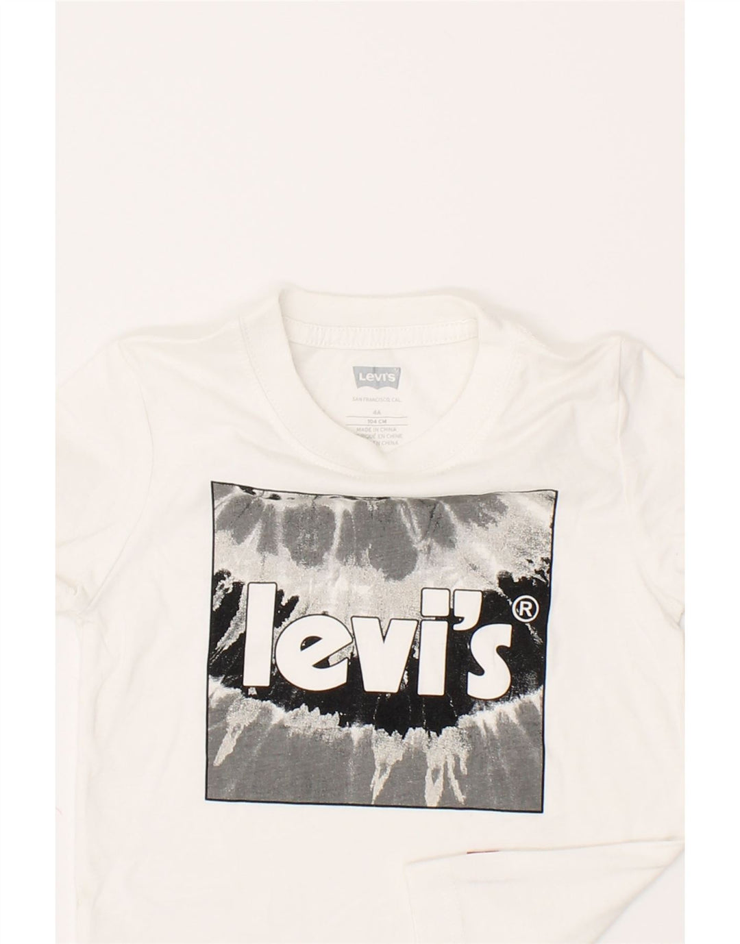 LEVI'S Boys Graphic T-Shirt Top 3-4 Years White Cotton Vintage Levi's and Second-Hand Levi's from Messina Hembry 