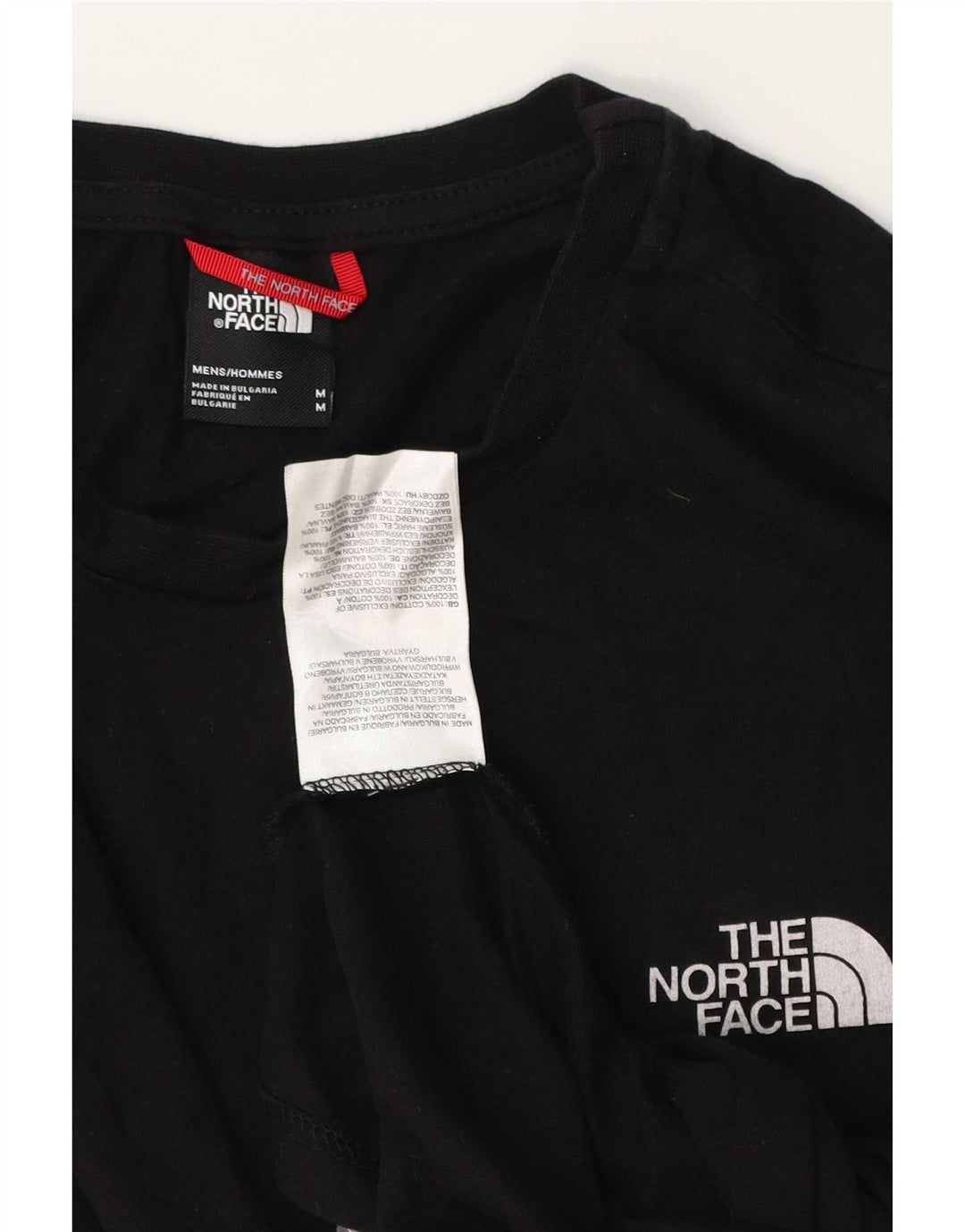 The North Face Herre T-Shirt Top Medium Sort Bomuld